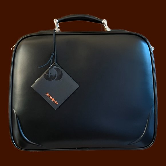 SAMSONITE BLACK LABEL BAYAMO LEATHER LAPTOP ATTACHE BAG NWT - Picture 4 of 8